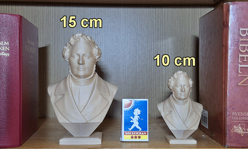 Roseniusbyster i storlekarna 10 och 15 centimeter